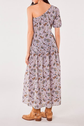 Robe longue Flore Mauve