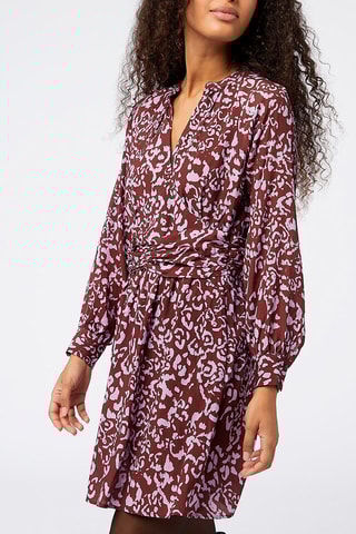 Robe patineuse Nymphe Rouge brique et mauve