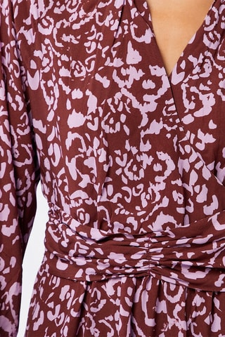 Robe patineuse Nymphe Rouge brique et mauve