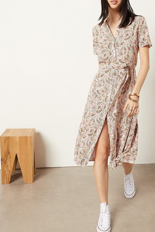 Robe chemise - Beige