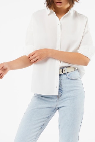Chemisier Charlie en coton biologique Blanc