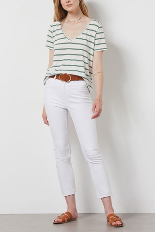 T-shirt en lin - Kaki