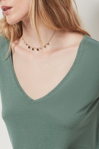 T-shirt en lin - Vert