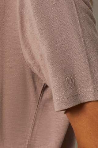 T-shirt en coton biologique- Taupe