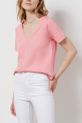 T-shirt en coton biologique - Rose