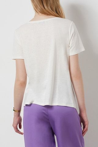 T-shirt en lin - Ecru