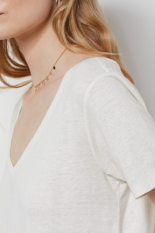 T-shirt en lin - Ecru