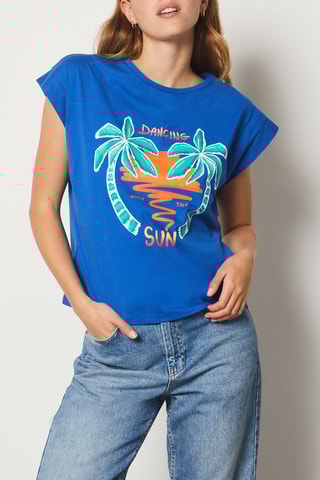 T-shirt - Bleu cobalt