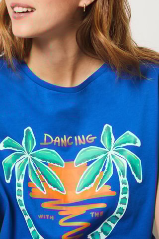 T-shirt - Bleu cobalt