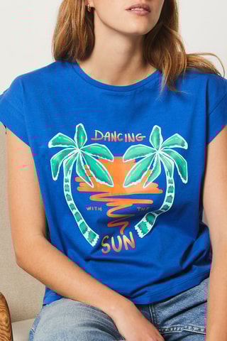 T-shirt - Bleu cobalt