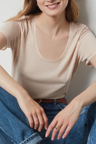 T-shirt - Beige