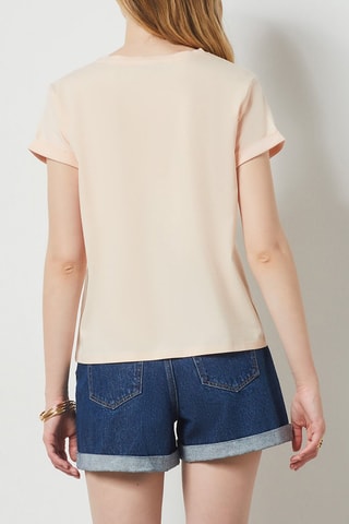 T-shirt en coton biologique - Saumon