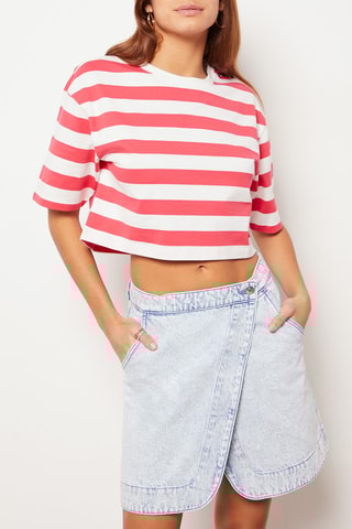T-shirt oversize - Rouge