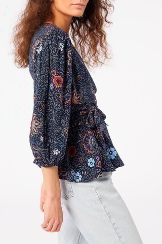 Blouse portefeuille Multicolore