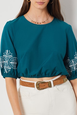 Blusa - Azul-pato
