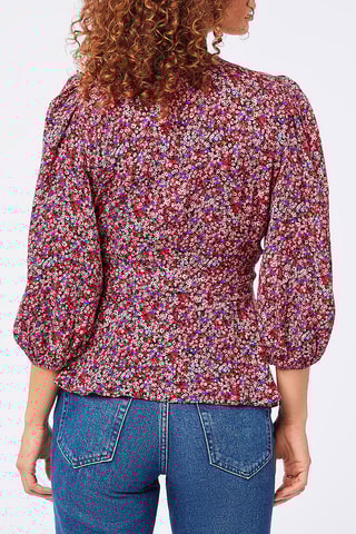 Blouse portefeuille Multicolore