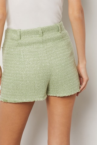 Short droit taille haute - Vert