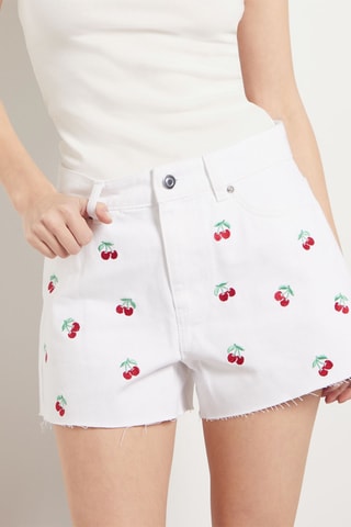 Short droit - Blanc