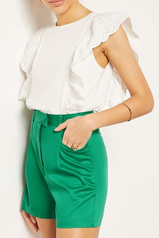 Short taille haute Vert