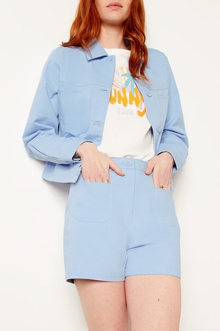 Short taille haute Ciel