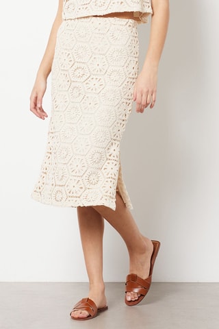 Jupe droite - Beige