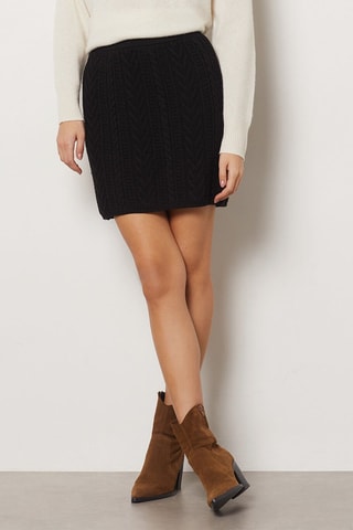 Jupe taille haute - Noir