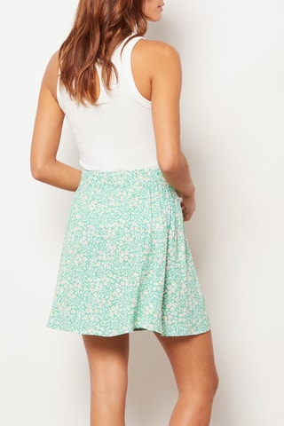 Jupe patineuse taille haute - Vert