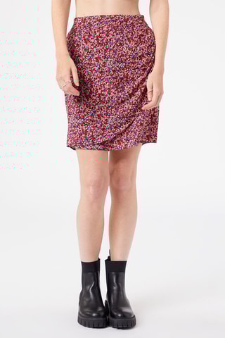 Jupe portefeuille taille haute Multicolore