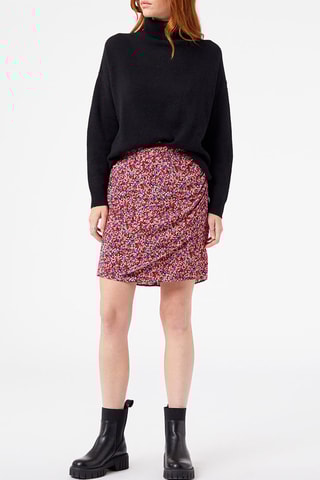 Jupe portefeuille taille haute Multicolore