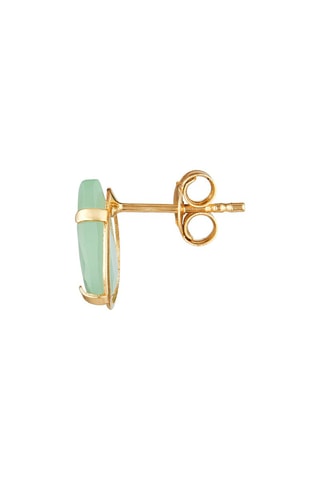 Brincos Aya  Ouro amarelo e jades