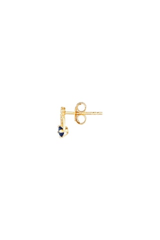 Brincos Bleu précieux  Ouro amarelo e safiras