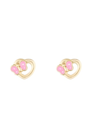 Brincos Cœur Rose Ouro amarelo