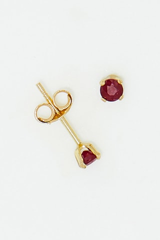 Brincos Little Red Ouro amarelo e rubi