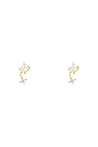 Brincos Duo Mágica  Ouro amarelo