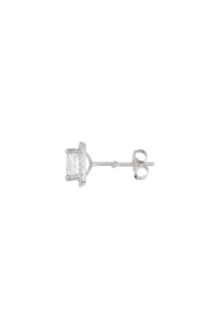 Brincos Carré Brillant Ouro branco