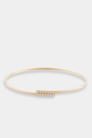 Pulseira rígida Dazzle Ouro amarelo