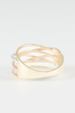 Anel Rose 
Ouro branco, amarelo e rosa