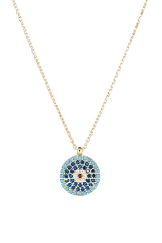 Pendentif Rayon bleu  Or Jaune