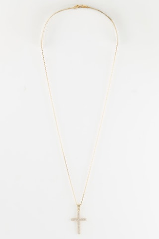 Pendentif Croix scintillante 
Or jaune