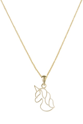 Pendente Unicórnio dourado Ouro amarelo