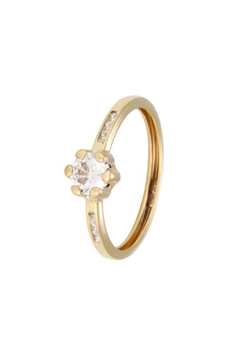 Anel Lilly - Ouro amarelo