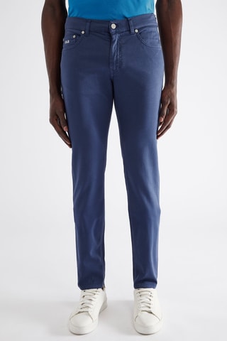 Calças slim - Azul - Harmont & Blaine