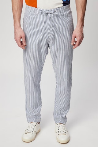 Pantalon droit - Blanc et bleu - Harmont & Blaine Jeans