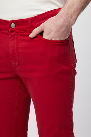 Calças chino de ganga Vermelho - Harmont & Blaine