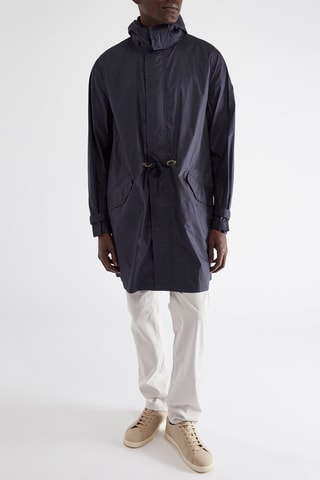 Parka à capuche intégrée - Bleu marine - Harmont & Blaine