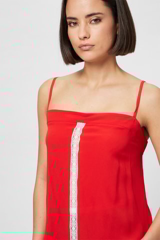 Top en soie - Rouge - Harmont & Blaine