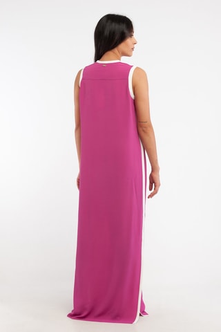 Vestido comprido em seda - Fúcsia - Harmont & Blaine