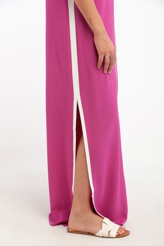 Vestido comprido em seda - Fúcsia - Harmont & Blaine