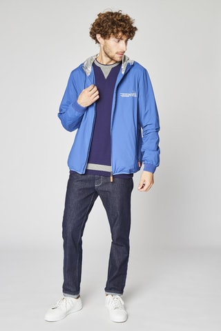 Coupe-vent à capuche - Bleu cobalt  - Harmont & Blaine