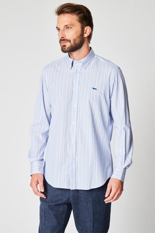 Chemise rayée - Bleu  - Harmont & Blaine
